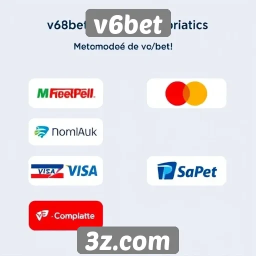 Métodos de pagamento aceitos no v6bet